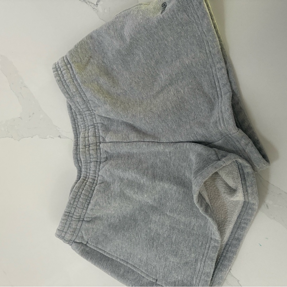 TNA Cozy Fleece Shorts - Light Gray